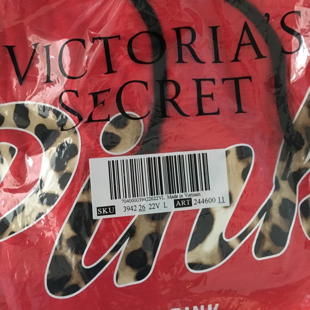 💕VS PINK LIGHTWEIGHT CAMPUS PULLOVER RED - Picture 4 of 4